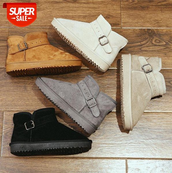 

boots snow women plus velvet thermal net red short flat cotton shoes #817m