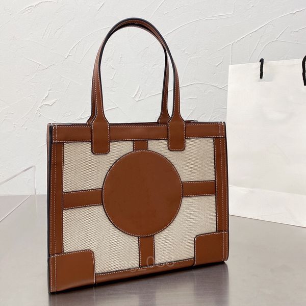 

designer shopping bag with fabric leather casual joker style oversize daily necessities handbag for ladies