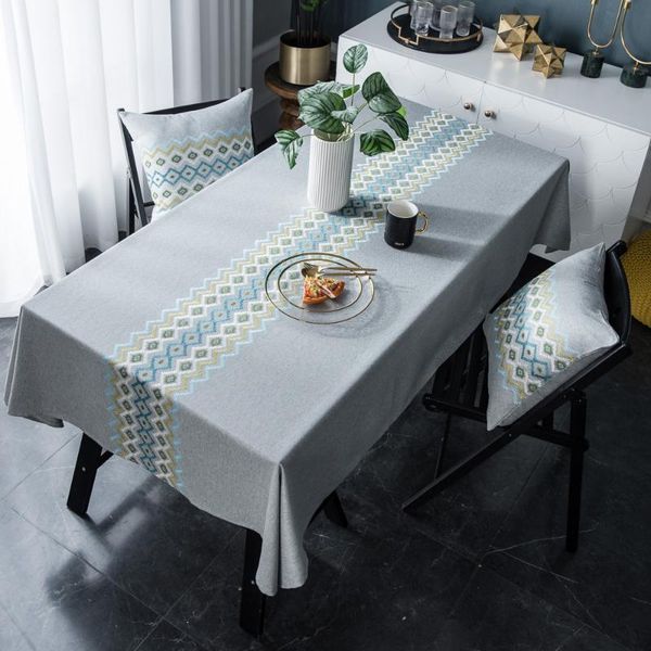 

table cloth dining sequin embroidery for christmast linen tablecloths