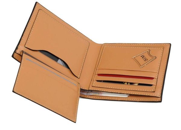 

wallets fashion pu leather wallet male bag brand men purse, Red;black