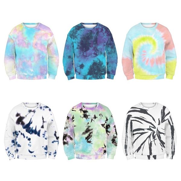 

women's hoodies & sweatshirts oversized streetwear autumn fashion sweatshirt women harajuku korean style hoodie tie dye drop, Black