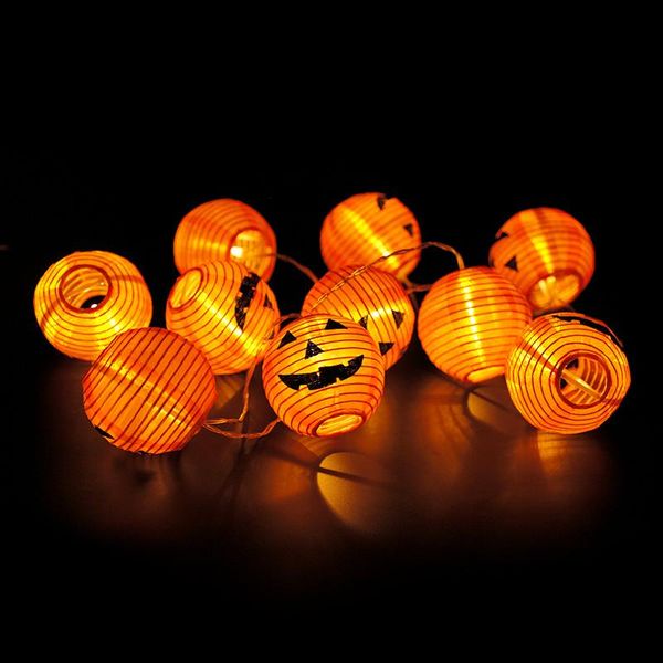 

party decoration battery operated halloween pumpkin led string lights holiday christmas garden lanterns light 2021