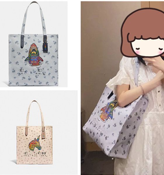 

70% off luxury design tote bag cross canvas new trend carriage great white shark unicorn women's fashion handbag x 9u65 khyp