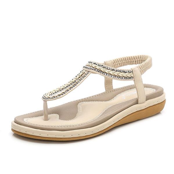 

women sandal flat heel sandalias femininas summer casual single shoes woman soft bottom slippers sandals size 35-42 145, Black