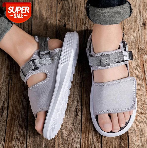 

men's sandals youth sports roman slippers outdoor leisure beach shoes men #lk11, Black