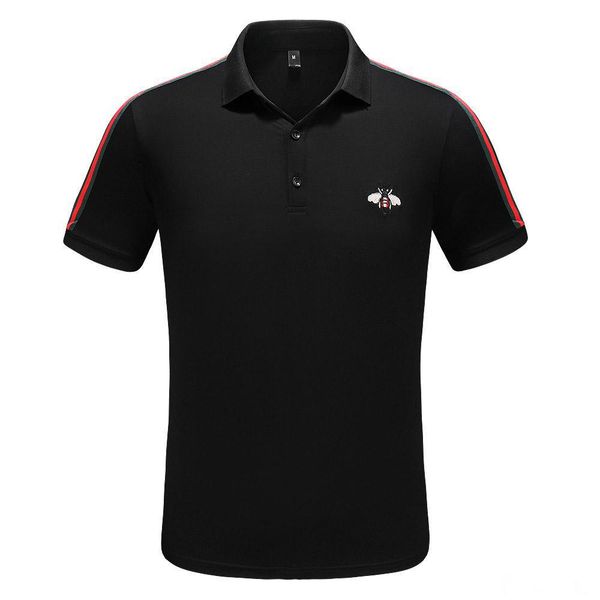 

frÃ¼hling luxus italien tee t-shirt designer spolo shirts high street stickerei gegrÃ¼ne schlangen wenig biene druck kleidung mens marke polo, White;black