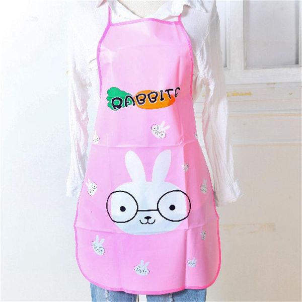 

aprons sleeveless apron cute cartoon waterproof oil-proof kitchen restaurant cooking bib reuseable creative hanging neck