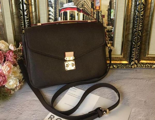 

genuine black leather women's handbag shoulder bags crossbody bags messenger bag