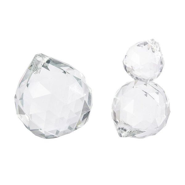 

h&d clear 40mm faceted glass crystal ball prism chandelier parts hanging pendant lighting suncatcher home decor garden decorations