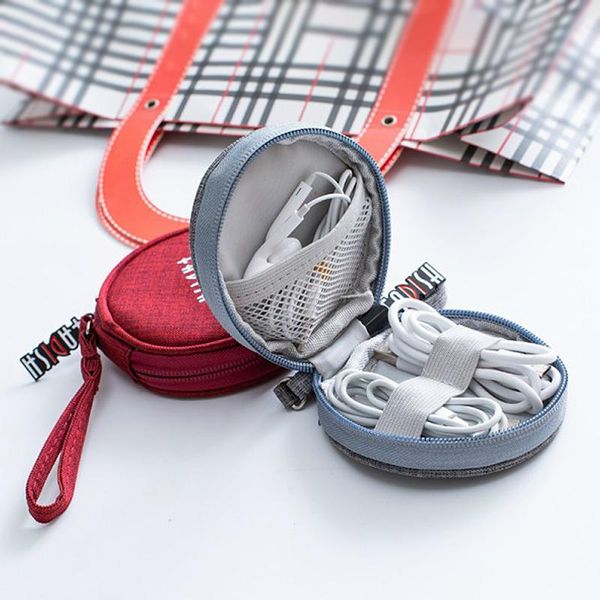 

portable mini cable bag earphone case organizer gadget pouch memory card small items storage box accessories supplies item bags