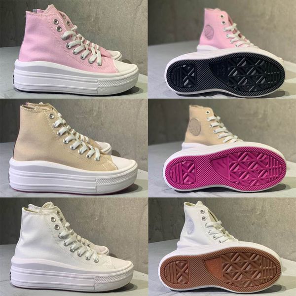 

wholesale women all star move canvas breathable high sneaker girls fashion thick bottom platform flat wedding shoes ultra light comfortable