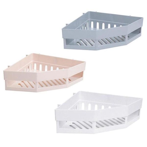 

bathroom storage & organization 3 pcs corner shelf shelves wall kitchen rack organizer holder