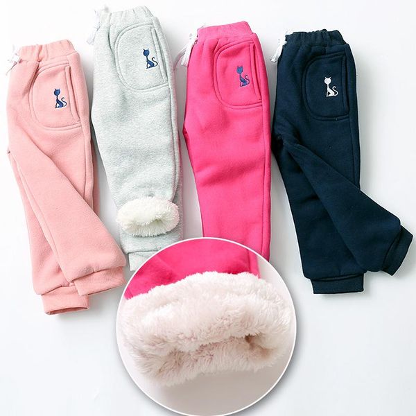 

trousers boys sport pants children autumn winter baby clothes girls sweaterpants character cat kids leggings for, Blue