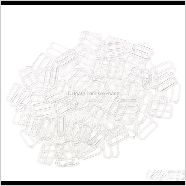 

sewing notions tools apparel drop delivery 2021 100 pieces nylon lingerie bra strap sliders adjuster clips for corset garter bikini ku0p6, Black