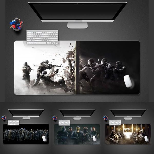

mouse pads & wrist rests rainbox six siege gamer play mats mousepad desk table protect game office work mat pad x xl non-slip lapcushion