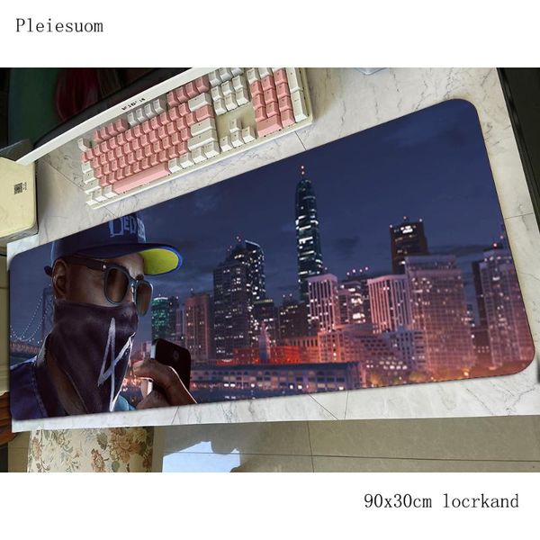 

mouse pads & wrist rests watch dogs 2 mousepad 900x300x4mm hd print computer mat gamer gamepad pc gaming mousemat desk pad office padmouse