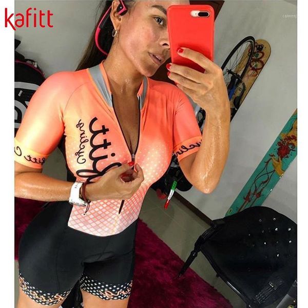 

kafiworkout activities wear rib hitchhiking women's overall sports short-sleeved fitness cycling suits jumpsuits1, Black;blue
