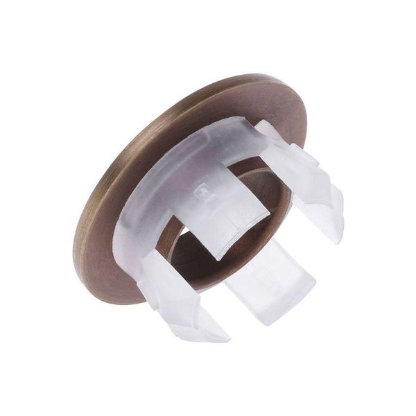 

bathroom basin sink overflow cover six-foot round insert chrome ring hole cap dropship bath accessory set