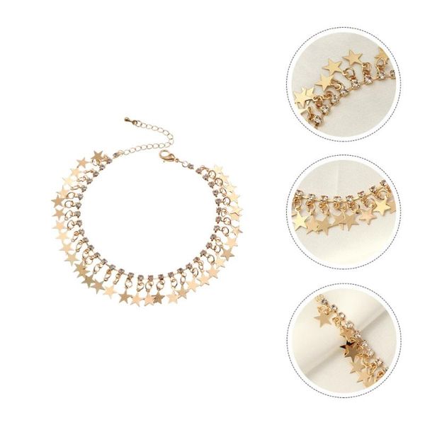 

pendant necklaces 1pc exquisite star foot chain modeling anklet decor, Silver