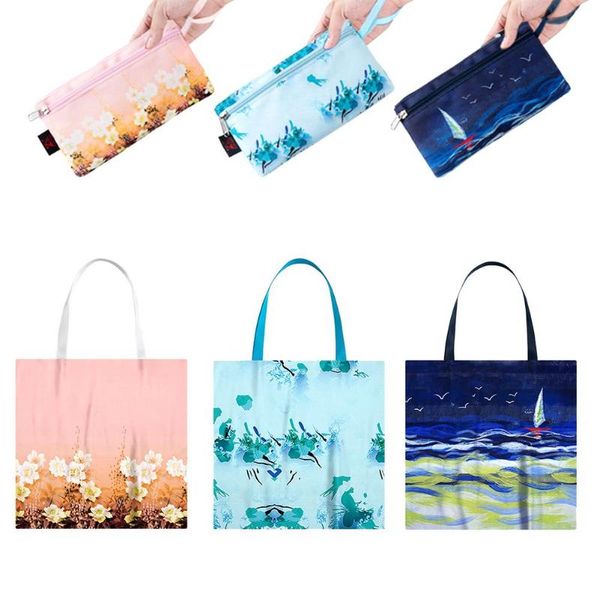 

storage bags foldable shopper for woman reusable eco-friendly washable shopping bag large capacity sundries