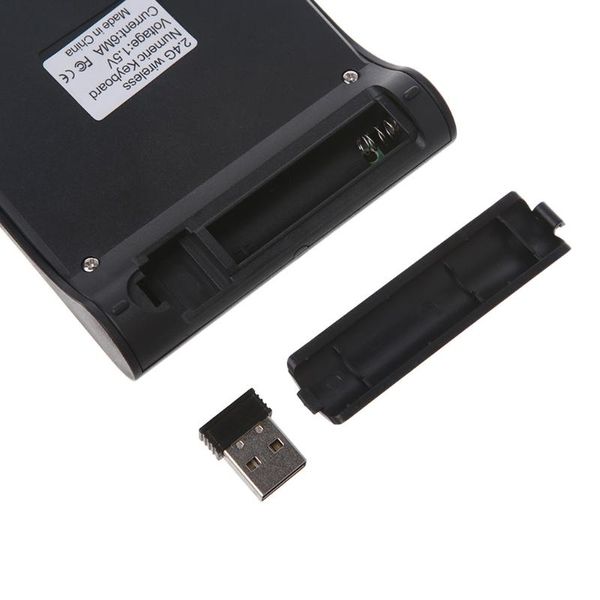 

portable 2.4g wireless digital keyboard usb number pad 18 keys numeric keypad t5ue keyboards