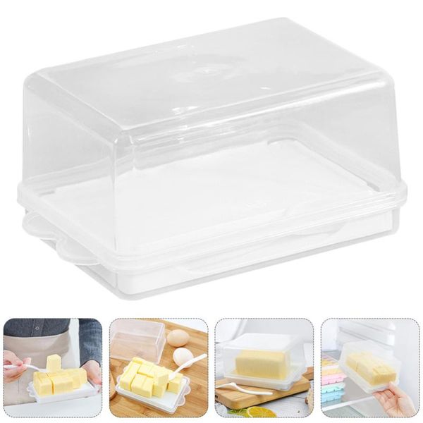 

dishes & plates container butter crisper home tableware storage box with lid