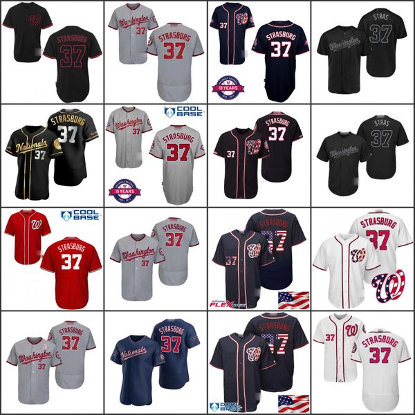 

washington nationals men 37 stephen strasburg white women youthjersey, Black;red