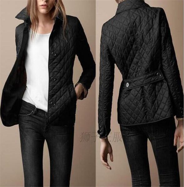 

women's designer jackets spring autumn down coat women luxury outwear thin padded cotton jacket coats womens clothing plaid quilting ou, Black;brown