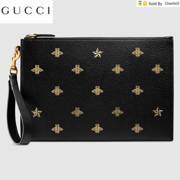 

clutches designer luxury rxx5 495066 star leather pouch portfolios wallet chain wallets purse shoulder crossbody bag belt mini bags, Black;red