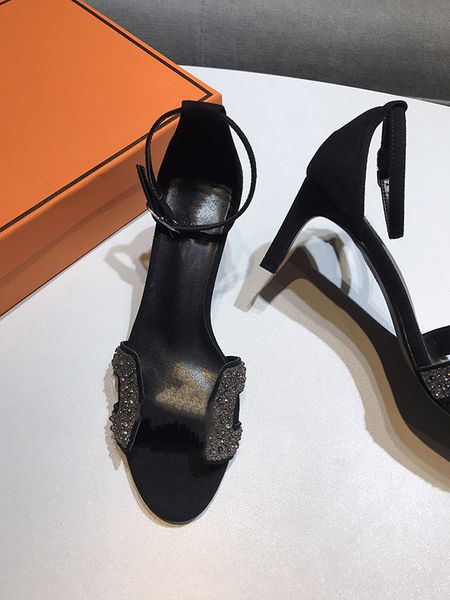 

stiletto high heels love horse h sandals slippers shoes luxury balance jelly designer quality women spring dhgate.comcool slippery noble fas, Black