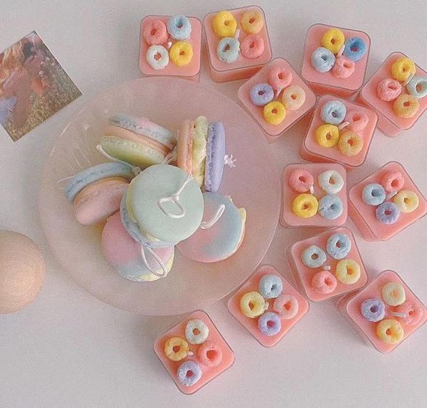 

craft tools mini donuts candle mold fondant cake molds scented decoration silicone