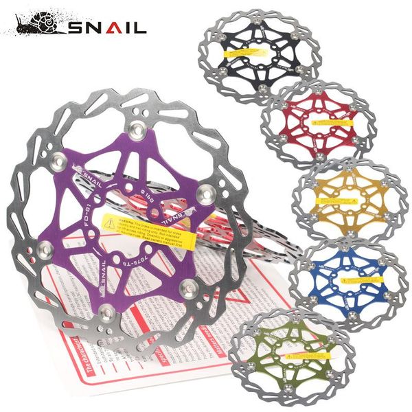 

bike brakes quickcool down snail mountain mtb dh 6 inch 160mm 180mm 203mm float floating disc brake rotor hydraulic rotors