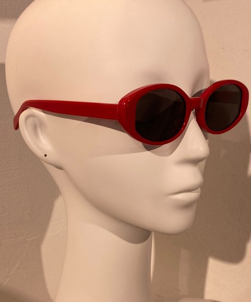 

cat eye oval sunglasses red grey lens sun glasses for women fashion shades with box, White;black