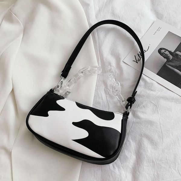 

cow bag fashion underarm women shoulder messenger baguette women's cross body