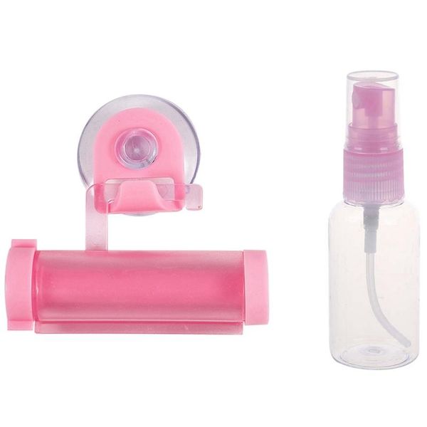 

toothbrush holders 10 pcs empty spray bottle 30ml & 1 rolling toothpaste squeezer