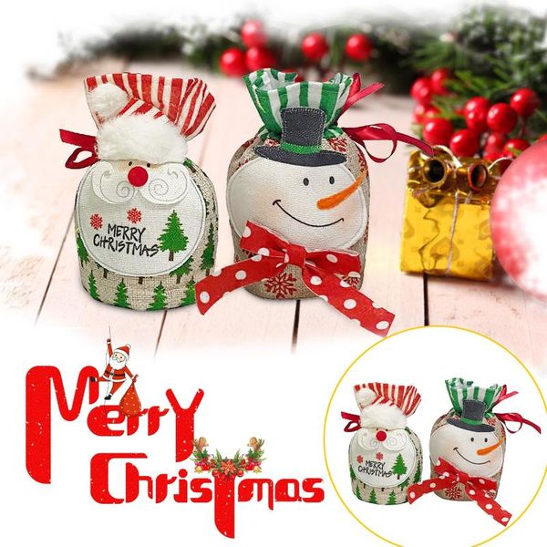 

christmas decorations stocking happy gift apple bag decoration santa claus three-dimensional noel 2021