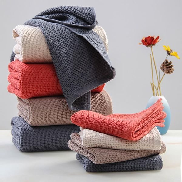 

towel 100% cotton gauze honeycomb water-absorbing breathable home bathroom quick dry soft skin-friendly thick durable