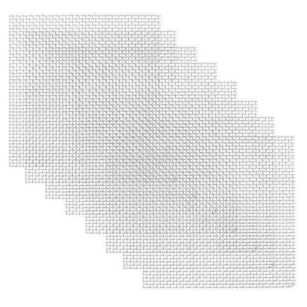 

10pcs stainless steel wire mesh pad aquarium water grass plants fixed net silver decorations