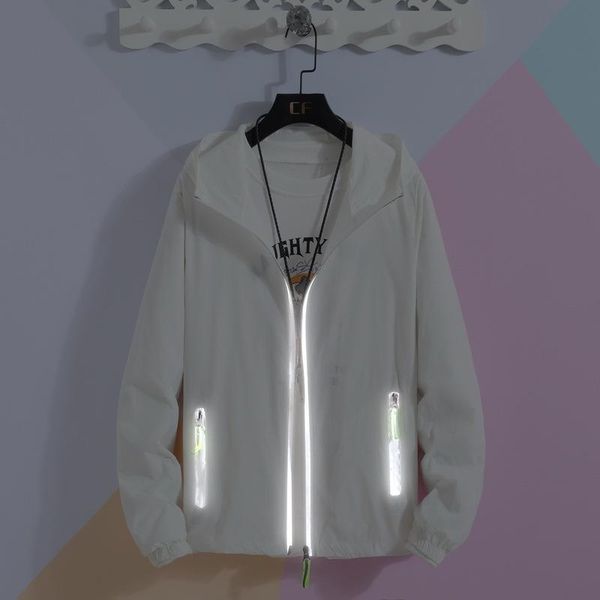

men's jackets 3m full reflective jacket men / women harajuku windbreaker hooded hip-hop streetwear night shiny coats, Black;brown