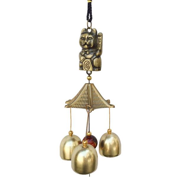 

decorative objects & figurines 43cm lucky wind chimes good luck home garden hanging decoration gift copper decor large outdoor feng shui pen