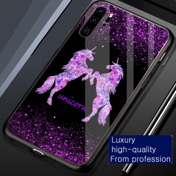 

cases shimmering flash powder unicorn horse couple women phone case cover for iphone 6 6s 7 8 plus x xr xs 11 12 13 pro max tempered glass s