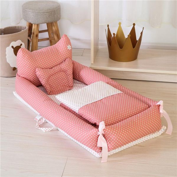 

latest born sleeper rest nest bed cot with blanket infant cradle nursery bassinet for stroller baby cribs