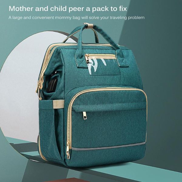 

diaper bags multifunction nappy bag bed fashion mommy portable waterproof baby snack large capacity mom backpack handbag