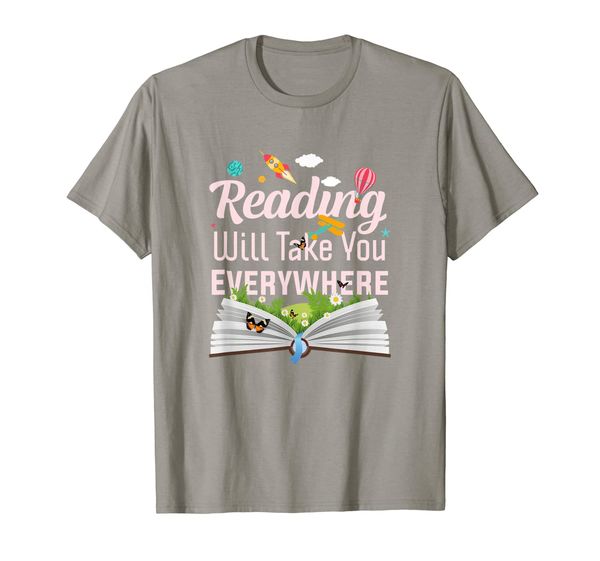 

Reading Will Take You Everywhere Tees: Book Lover T-Shirt, Mainly pictures