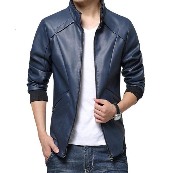 

autumn winter leather clothing clothes men jackets male business casual coats, Black;brown