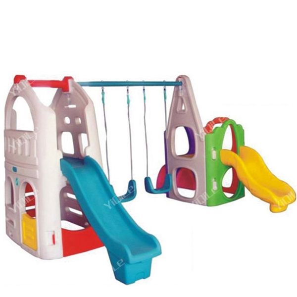 

toys for kids indoor plastic swings and slid plastic slide