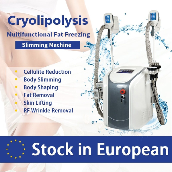 Nuovo arrivo originale Cryolipolysis grasso congelamento macchina dimagrante crioterapia faccia ultrasuoni RF liposuzione macchina laser Lipo CE