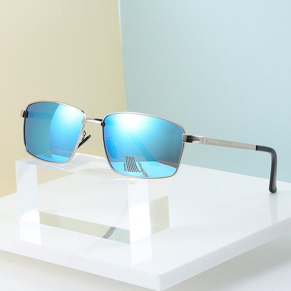 

sunglasses hknd 2021 men's polarized fashion driving glasses brand designer luxury tone uv400, White;black