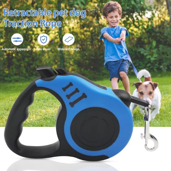 

3/5m durable dog leash automatic retractable nylon cat traction rope leashes tool puppy walking running lead roulette for dogs collars &