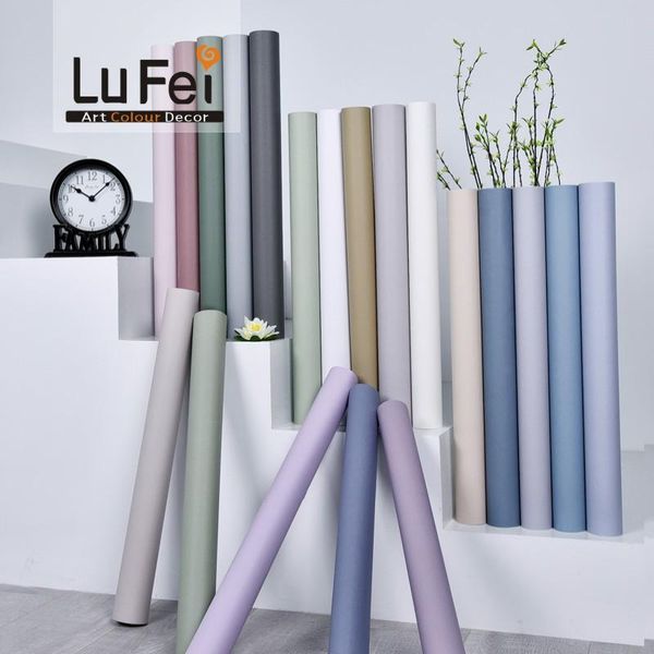 

wallpapers morandi color bedroom wallpaper solid colors pvc waterproof self adhesive contact paper wardrobe decorative wall stickers